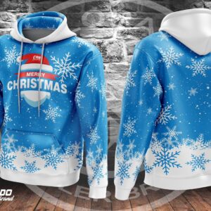 CBB Christmas 2024 Snowflake Blue Heavy Hoodie