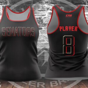 Senators - Racerback Tank - Black City Connect