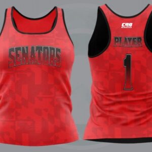Senators - Racerback Tank - Red Flag