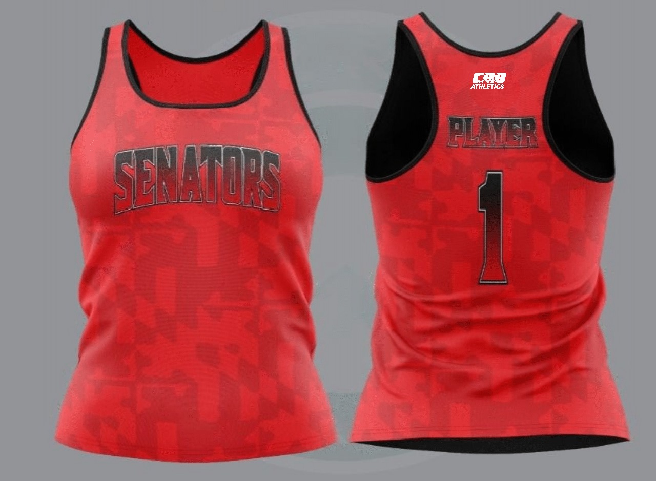 Senators - Racerback Tank - Red Flag