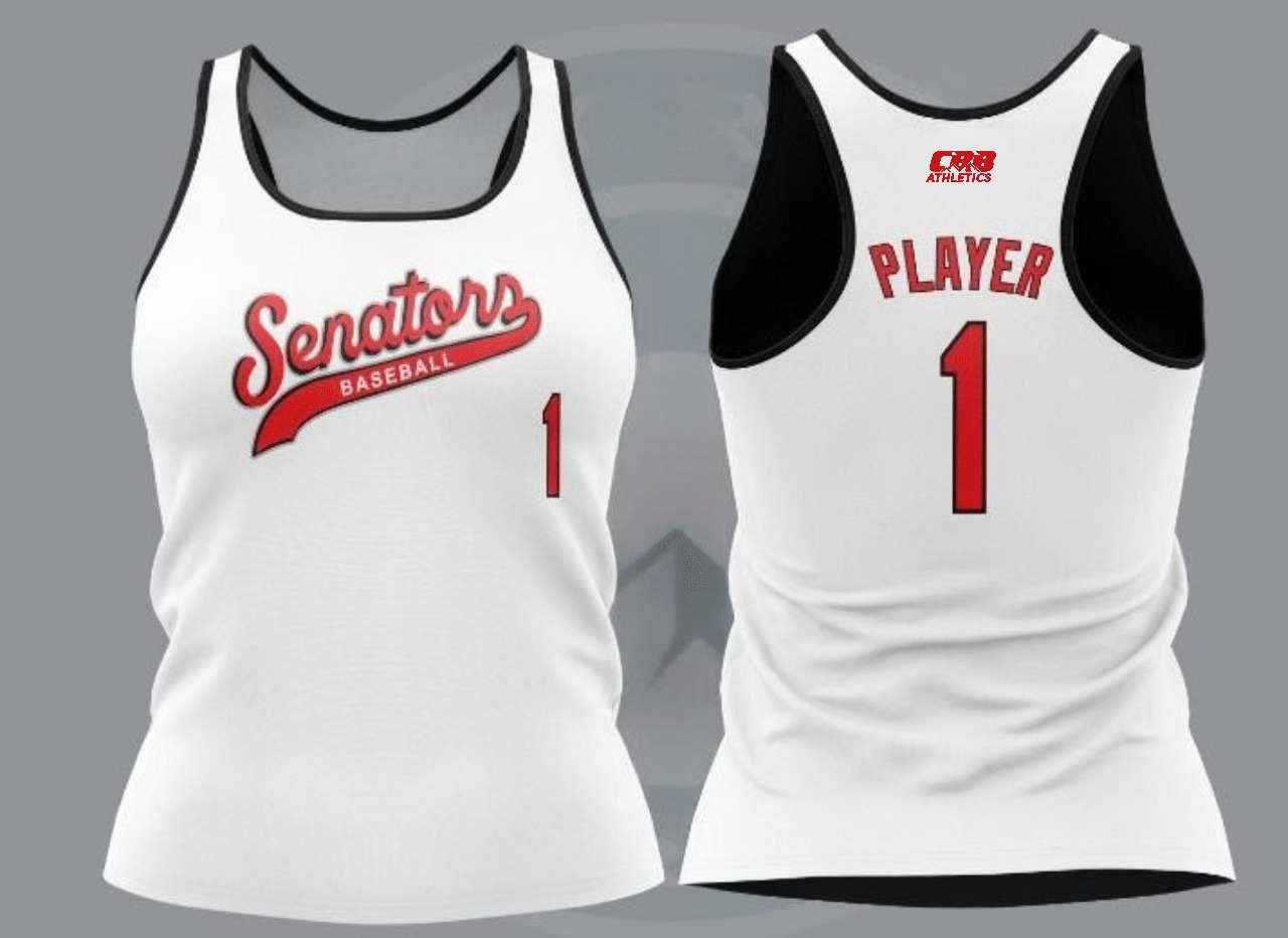 Senators - Racerback Tank - White
