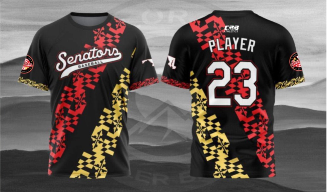 Senators - SS Shirt - Black Flag Pattern