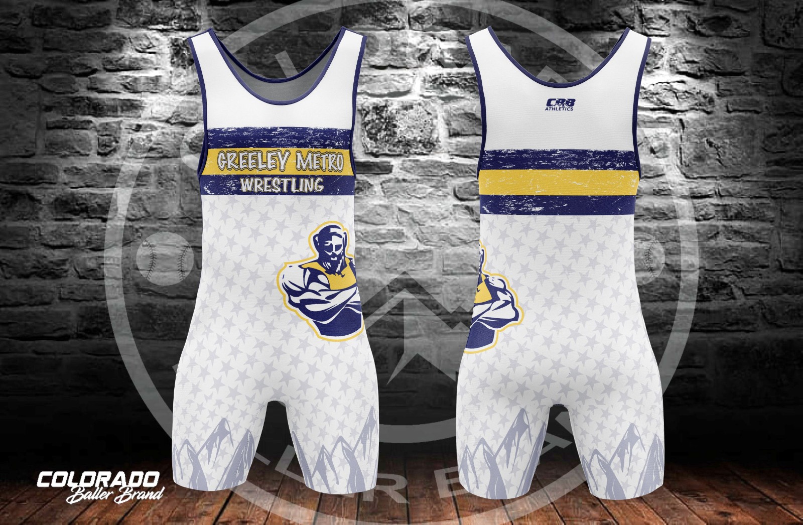 GMW - Singlet - White/Blue