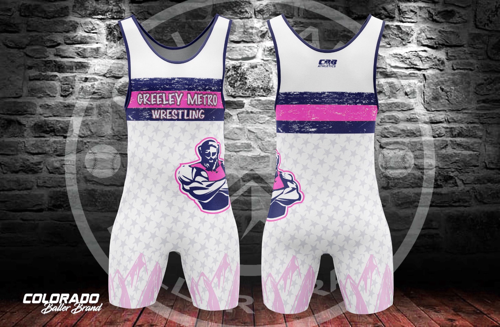 GMW - Singlet - White/Pink